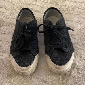 Rag & Bone size 36 grey wool sneakers